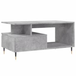 Berkfield Home Modern Coffee Table Concrete Grey 90x49x45 cm Engineered Wood - Size: 90 x 49 x 45 cm - thumbnail 8