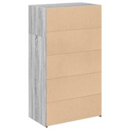Berkfield Home Highboard Grey Sonoma 70x41x124 cm Engineered Wood - Size: 70 x 41 x 124 cm - thumbnail 6