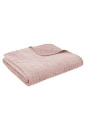 Bianca 'Attica Velvet' Embroidered Bedspread in Pink - thumbnail 3