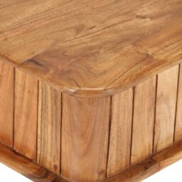 Berkfield Home Coffee Table 100x50x40 cm Solid Acacia Wood in Brown - Size: 100 x 50 x 40 cm - thumbnail 6