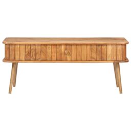 Berkfield Home Coffee Table 100x50x40 cm Solid Acacia Wood in Brown - Size: 100 x 50 x 40 cm - thumbnail 3