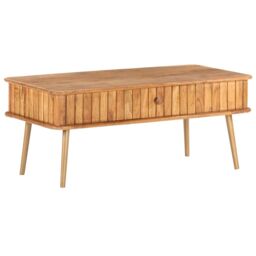 Berkfield Home Coffee Table 100x50x40 cm Solid Acacia Wood in Brown - Size: 100 x 50 x 40 cm - thumbnail 1