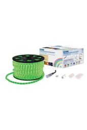 Netagon Static LED Rope Light Kit With Wiring Accessories Kit 90m Green