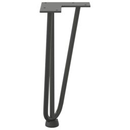 Berkfield Home Hairpin Table Legs 4 pcs Anthracite 30 cm Solid Steel in Black - thumbnail 6
