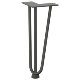 Berkfield Home Hairpin Table Legs 4 pcs Anthracite 30 cm Solid Steel in Black - thumbnail 4