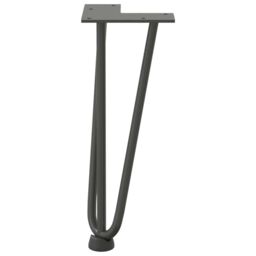 Berkfield Home Hairpin Table Legs 4 pcs Anthracite 30 cm Solid Steel in Black - thumbnail 5