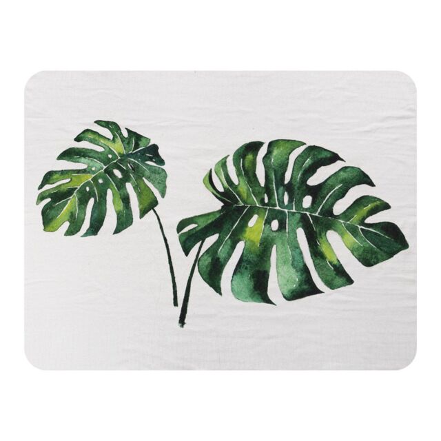Benjamin Tate Design Twin Tropical Leaves Blanket in Natural - Size: 120 cm x 150 cm - image 1