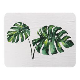 Benjamin Tate Design Twin Tropical Leaves Blanket in Natural - Size: 120 cm x 150 cm - thumbnail 1