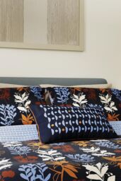 Helena Springfield 'Frey' Cotton Duvet Cover Set in Blue - Size: Single - thumbnail 2