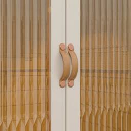 KORVIXA 193.5 cm Extra Large Plastic Wardrobe Clothes in Beige - Size: 100 cm - thumbnail 4