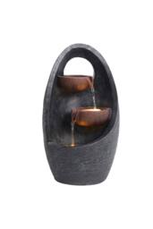 Garden Sanctuary Electric Egg Shape Outdoor Water Feature Fountain in Natural - thumbnail 4