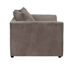 LUXURY LIFE Dylan Jumbo Cord Fabric 2 Seater Sofa in Grey - thumbnail 4