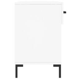Berkfield Home Shoe Bench White 102x35x55 cm Engineered Wood - Size: 102 x 35 x 55 cm - thumbnail 7