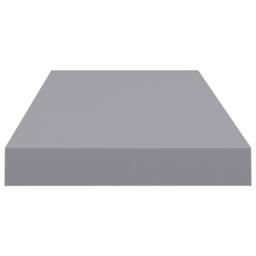 Berkfield Home Durable Floating Wall Shelf Grey 60x23.5x3.8 cm MDF - thumbnail 5