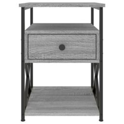 Berkfield Home Bedside Cabinets 2 pcs Grey Sonoma 40x42x55 cm Engineered Wood - Size: 40 x 42 x 55 cm - thumbnail 6