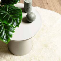Berkfield Home Shaggy Rug High Pile NAVARRA Cream 160x160 cm Polyester - Size: Medium - thumbnail 8