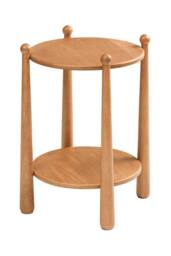 MH London Pablo Side Table Solid Wood Bedside Table for Living Room & Bedroom in Natural - thumbnail 4