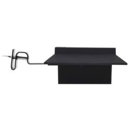 Berkfield Home Outdoor Solar Lamps 12 pcs LED Square 12 cm Black - thumbnail 4