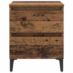 Berkfield Home Bed Cabinet Old Wood 40x35x50 cm Engineered Wood in Brown - Size: 40 x 35 x 50 cm - thumbnail 6