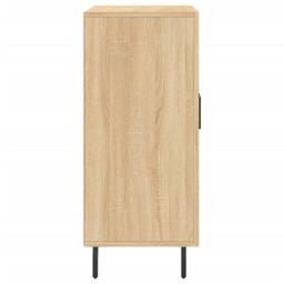 Berkfield Home Sideboard Sonoma Oak 90x34x80 cm Engineered Wood in Light Brown - Size: 90 x 34 x 80 cm - thumbnail 7