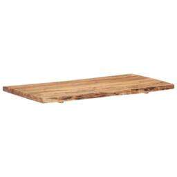 Berkfield Home Table Top Solid Acacia Wood 118x(50-60)x3.8 cm in Brown - thumbnail 8