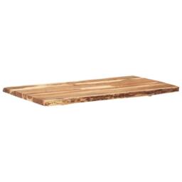 Berkfield Home Table Top Solid Acacia Wood 118x(50-60)x3.8 cm in Brown - thumbnail 9