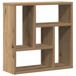 Berkfield Home Wall Shelf Artisan Oak 45x16x45 cm Engineered Wood in Brown - Size: 45 x 16 x 45 cm - thumbnail 2