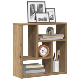 Berkfield Home Wall Shelf Artisan Oak 45x16x45 cm Engineered Wood in Brown - Size: 45 x 16 x 45 cm