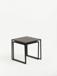 Orsina Space Saving Nest Of Two Tables, Modern Side Tables by Couch, Sturdy & Durable Modern Nesting Table in Black - thumbnail 5
