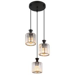 Netlighting Jordana Cluster Pendant Ceiling Light Matt Black 3x E27 - thumbnail 1