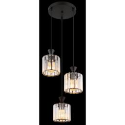 Netlighting Jordana Cluster Pendant Ceiling Light Matt Black 3x E27 - thumbnail 4