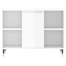 Berkfield Home Bathroom Cabinet High Gloss White 80x33x60 cm Engineered Wood - Size: 80 x 33 x 60 cm - thumbnail 6