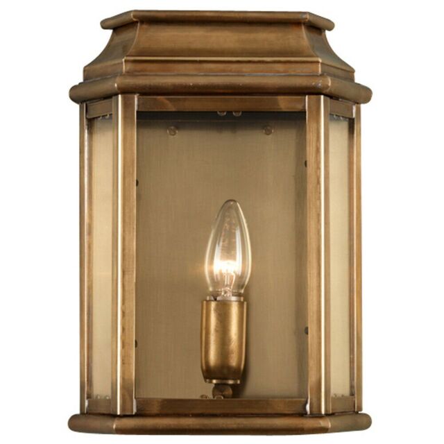 Loops Outdoor IP44 Wall Light Aged Brass LED E27 100W d02504 in Metallics