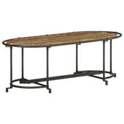 Berkfield Home Coffee Table 110x55x40 cm Solid Wood Reclaimed in Brown - Size: 110 x 55 x 40 cm - thumbnail 2