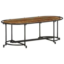 Berkfield Home Coffee Table 110x55x40 cm Solid Wood Reclaimed in Brown - Size: 110 x 55 x 40 cm - thumbnail 1