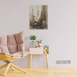 "Artery8 Metwally Minarets & Grand Entrance Roberts Canvas Wall Art in Brown - Size: W18"" x H24""" - thumbnail 3