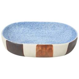 Berkfield Home Durable Countertop Basin Multicolour Oval 59x40x14 cm Ceramic - Size: 59 x 40 x 14 cm - thumbnail 4