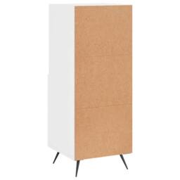 Berkfield Home Sideboard High Gloss White 34.5x34x90 cm Engineered Wood - thumbnail 8