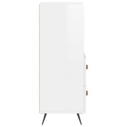 Berkfield Home Sideboard High Gloss White 34.5x34x90 cm Engineered Wood - thumbnail 7
