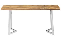 Orsina Versatile Design Console Table, Multi Pupose Functional Console Table For Hallway, Durable Sofa Table in Silver - thumbnail 2
