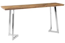 Orsina Versatile Design Console Table, Multi Pupose Functional Console Table For Hallway, Durable Sofa Table in Silver - thumbnail 3