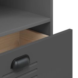 Berkfield Home Bookcase VIKEN Anthracite Grey 60x35x123 cm Engineered Wood - Size: 60 x 35 x 123 cm - thumbnail 9