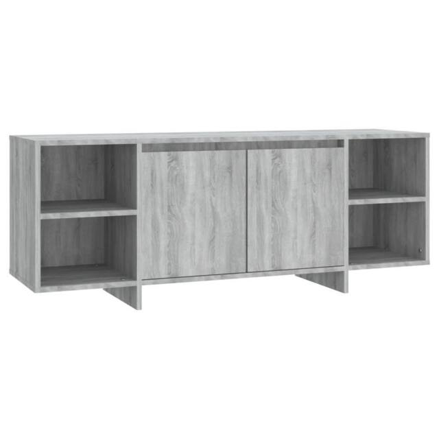 Berkfield Home TV Cabinet Grey Sonoma 130x35x50 cm Engineered Wood - Size: 130 x 35 x 50 cm - image 1