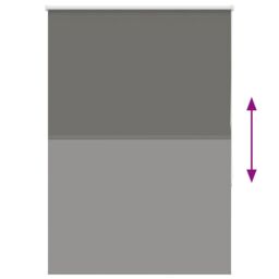 Berkfield Home Roller Blind Blackout Grey 115x175 cm Fabric Width 110.7 cm Polyester - thumbnail 5