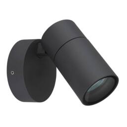 Netlighting Piper Outdoor Spotlight Anthracite Matt IP44 Clear Glass Shade 1x GU10 in Dark Grey - thumbnail 2