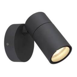 Netlighting Piper Outdoor Spotlight Anthracite Matt IP44 Clear Glass Shade 1x GU10 in Dark Grey - thumbnail 1