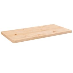 Berkfield Home Table Top 80x40x2.5 cm Solid Wood Pine Rectangular in Brown