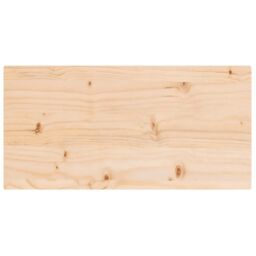 Berkfield Home Table Top 80x40x2.5 cm Solid Wood Pine Rectangular in Brown - thumbnail 4