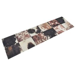 Berkfield Home Kitchen Rug Washable Animal Skin 45x150 cm Velvet