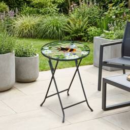 Garden Greatness Haxton Bumble Bee Glass Garden Table - Size: 1 Pack - thumbnail 1
